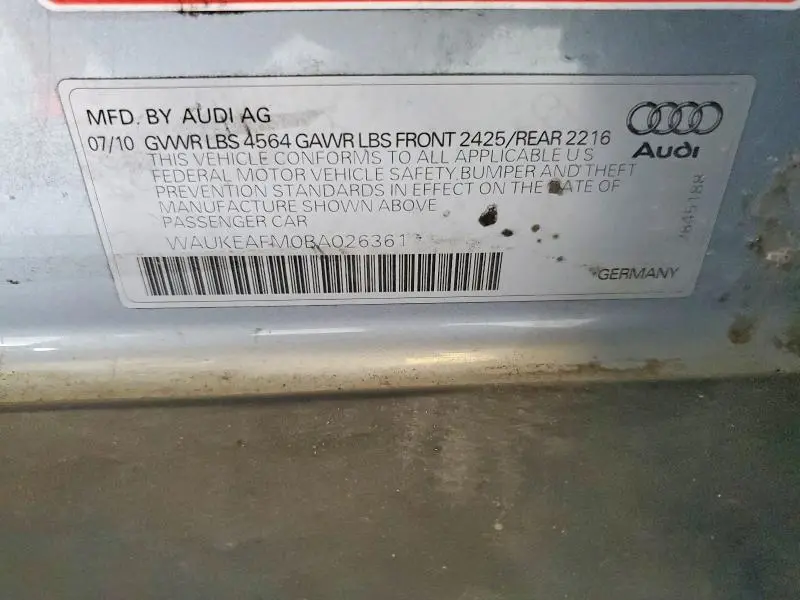 2011 AUDI A3 PREMIUM PLUS  