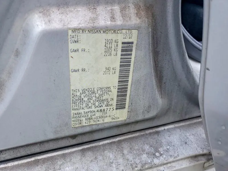 2013 NISSAN ALTIMA 2.5  