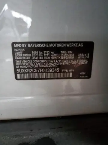2015 BMW X5 SDRIVE35I  
