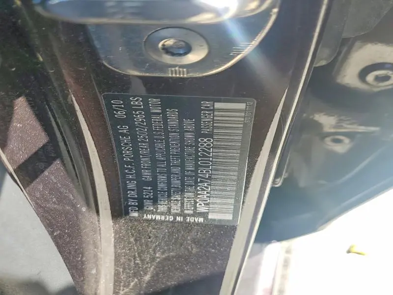 2011 PORSCHE PANAMERA 2  