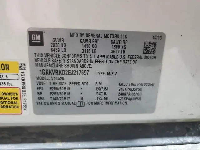 2014 GMC ACADIA SLT-1  