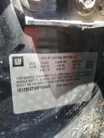 2017 CHEVROLET MALIBU LS  