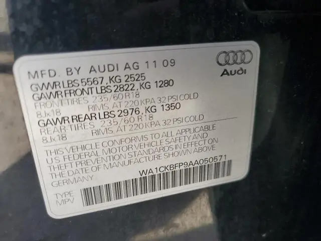 2010 AUDI Q5 PREMIUM  