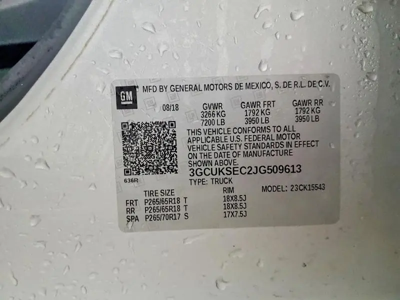 2018 CHEVROLET SILVERADO K1500 LTZ  