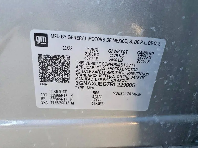 2024 CHEVROLET EQUINOX LT  