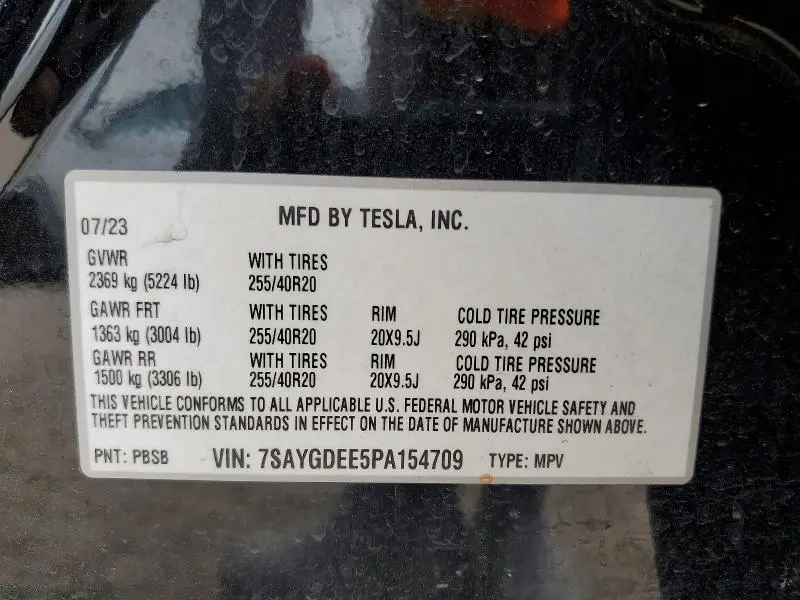 2023 TESLA MODEL Y   