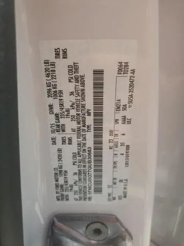 2016 FORD ESCAPE SE  