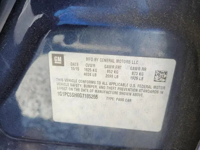 2016 CHEVROLET CRUZE LIMITED LS  