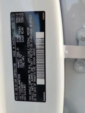 2022 VOLVO XC90 T6 INSCRIPTION  