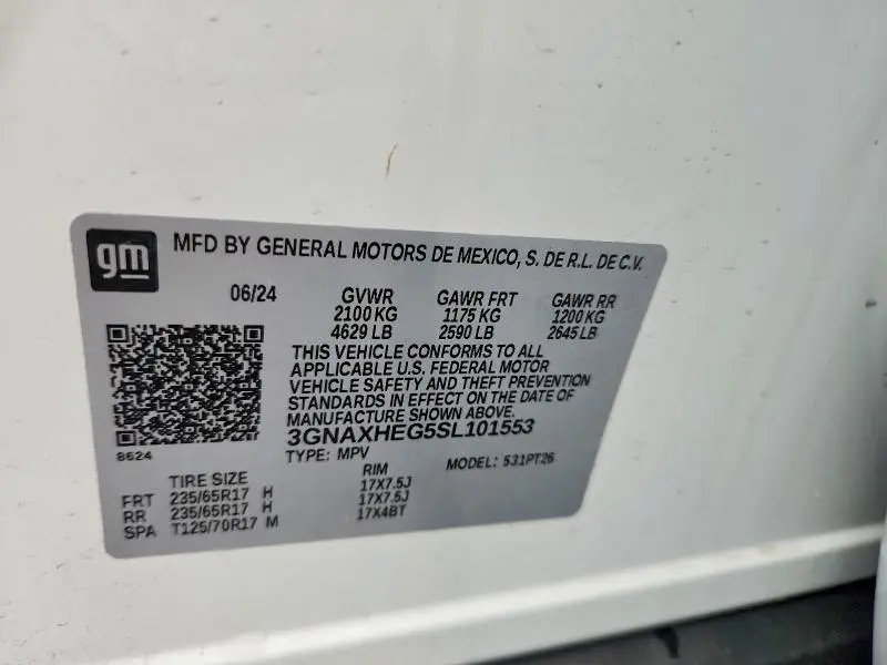 2025 CHEVROLET EQUINOX LT  