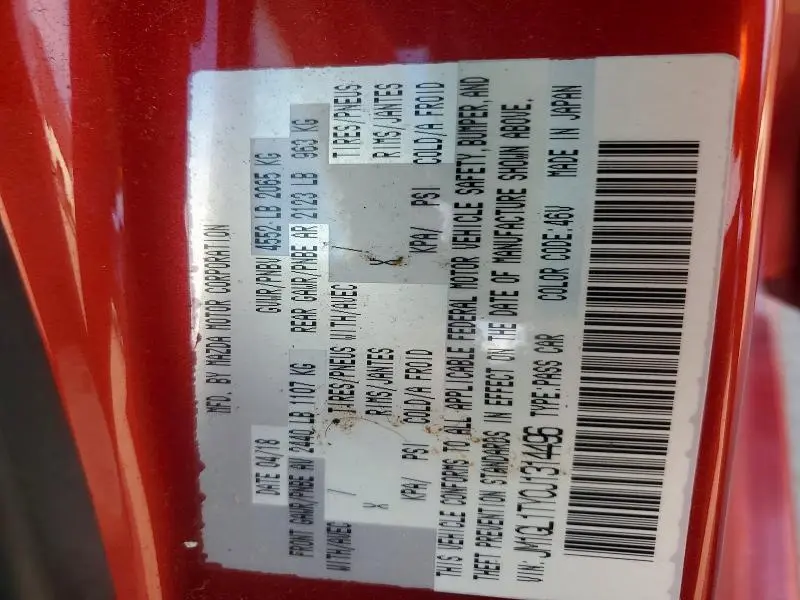 2018 MAZDA 6 GRAND TOURING  