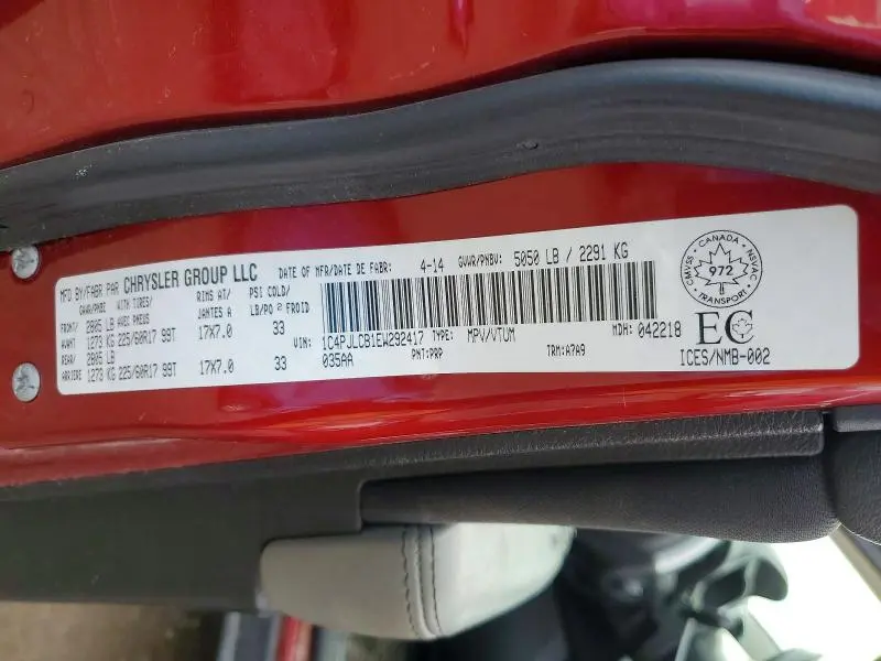 2014 JEEP CHEROKEE LATITUDE  