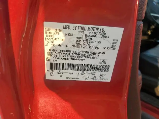 2011 FORD ESCAPE LIMITED  
