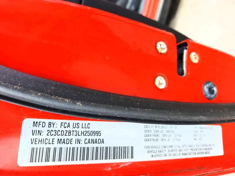 2020 DODGE CHALLENGER R  