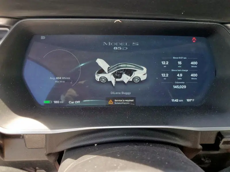 2015 TESLA MODEL S 85D  