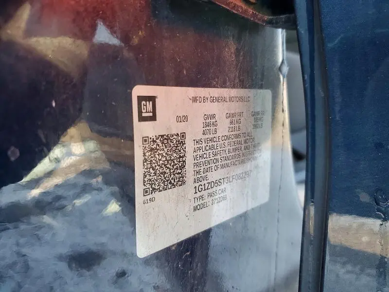 2020 CHEVROLET MALIBU LT  