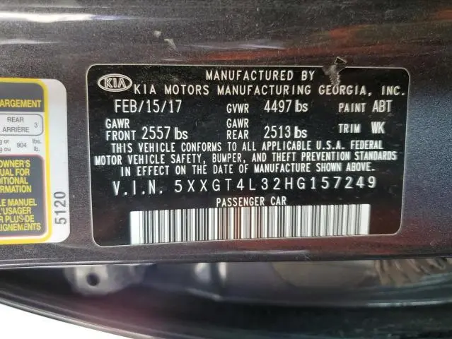 2017 KIA OPTIMA LX  
