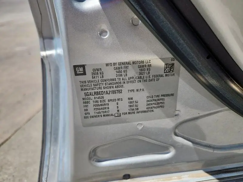 2010 BUICK ENCLAVE CXL  