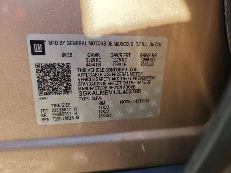 2018 GMC TERRAIN   