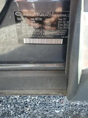 2020 HYUNDAI SANTA FE SEL  