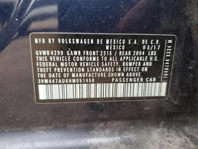 2017 VOLKSWAGEN GTI S/SE