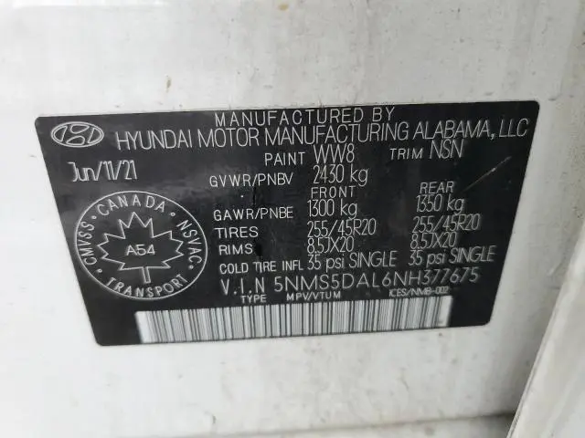 2022 HYUNDAI SANTA FE CALLIGRAPHY
