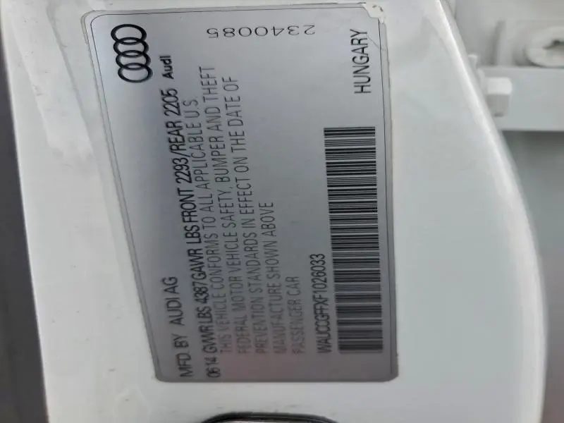 2015 AUDI A3 PREMIUM PLUS  