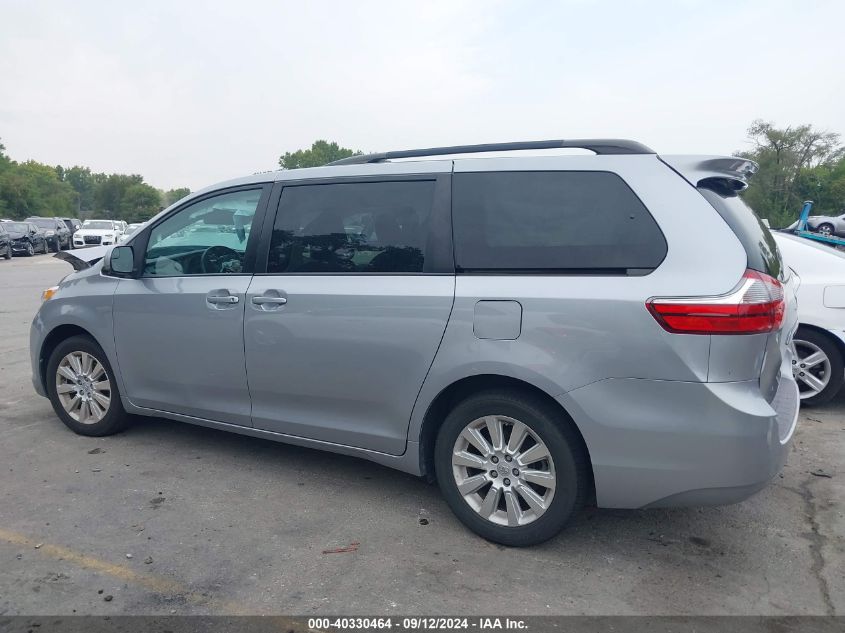 2015 TOYOTA SIENNA LE 7 PASSENGER