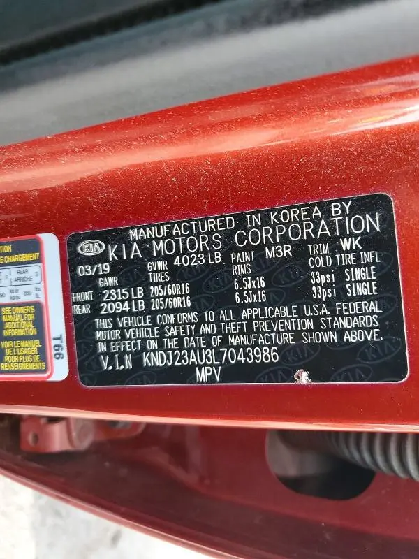 2020 KIA SOUL LX  