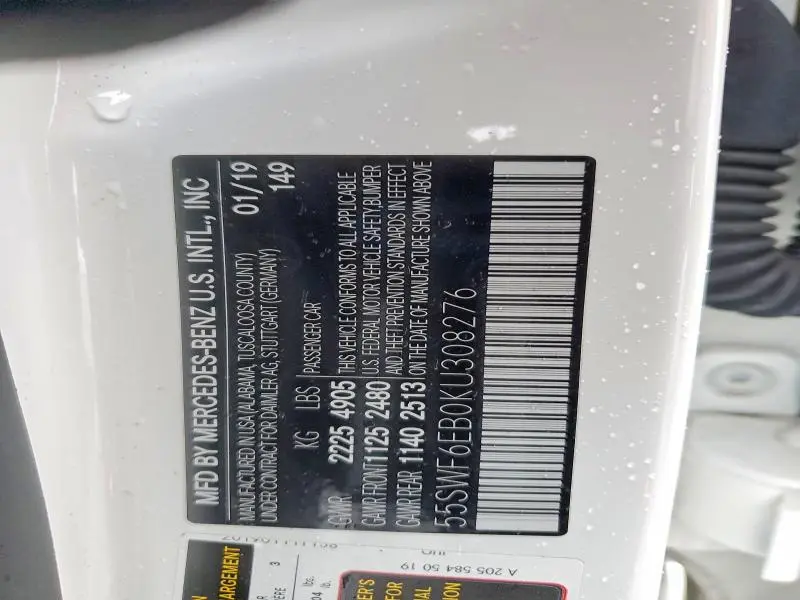 2019 MERCEDES-BENZ C 43 AMG  