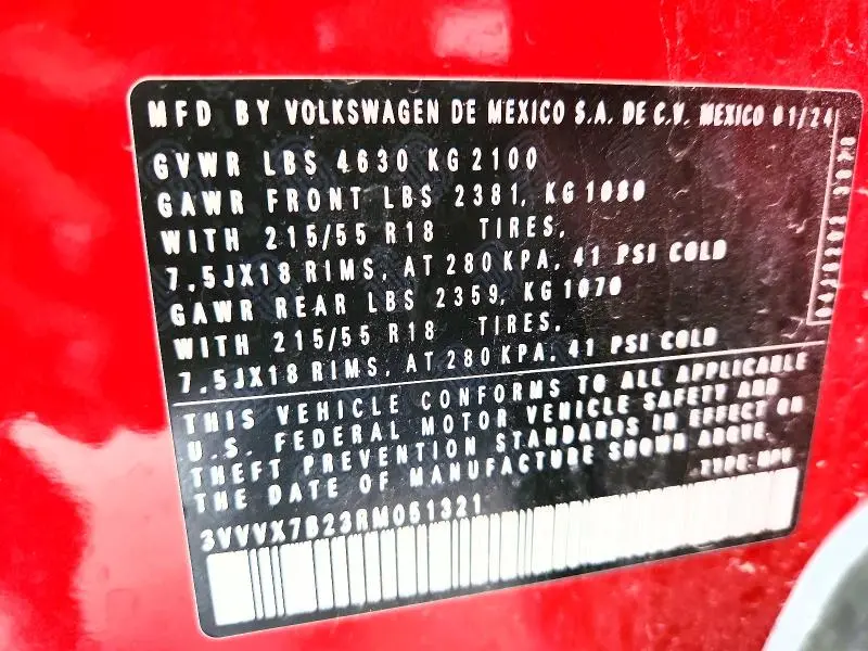 2024 VOLKSWAGEN TAOS SE  