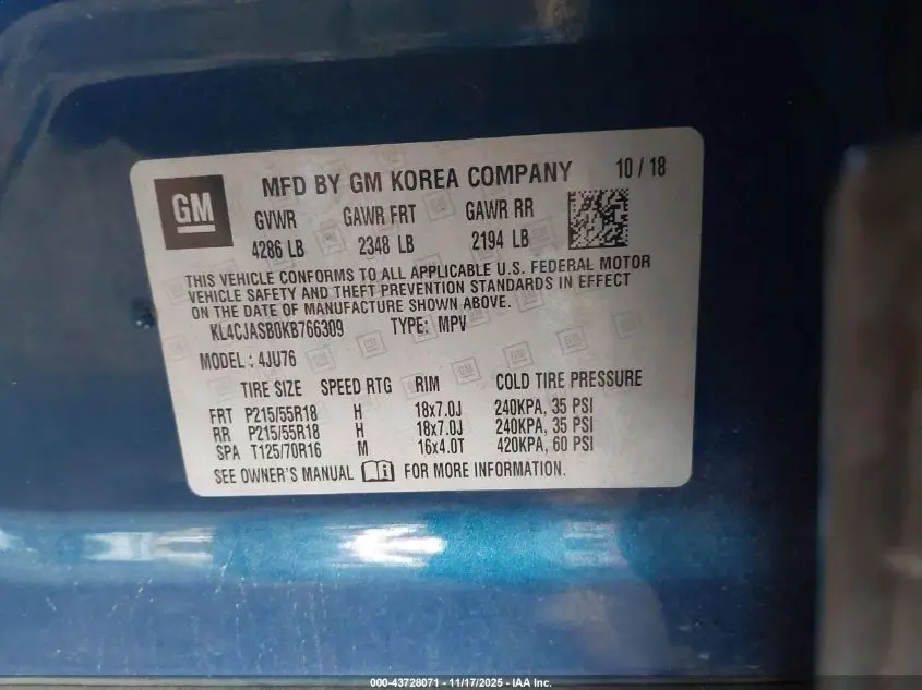 2019 BUICK ENCORE FWD PREFERRED