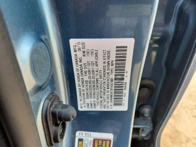 2015 HONDA CR-V EXL  