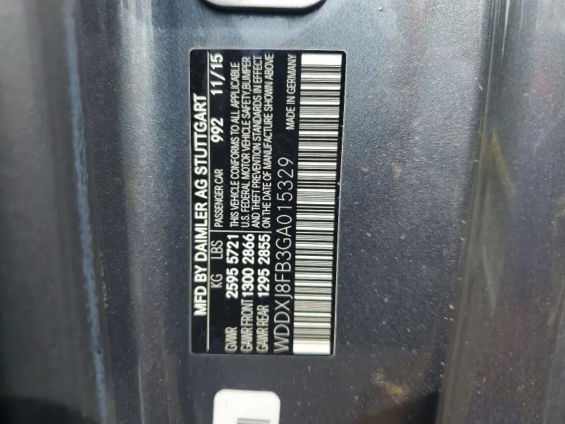 2016 MERCEDES-BENZ S 550  