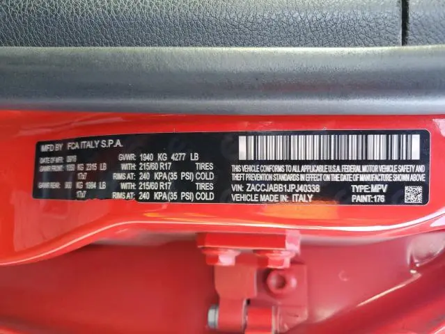 2018 JEEP RENEGADE LATITUDE  