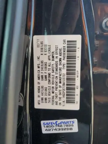 2011 HONDA ACCORD EX  