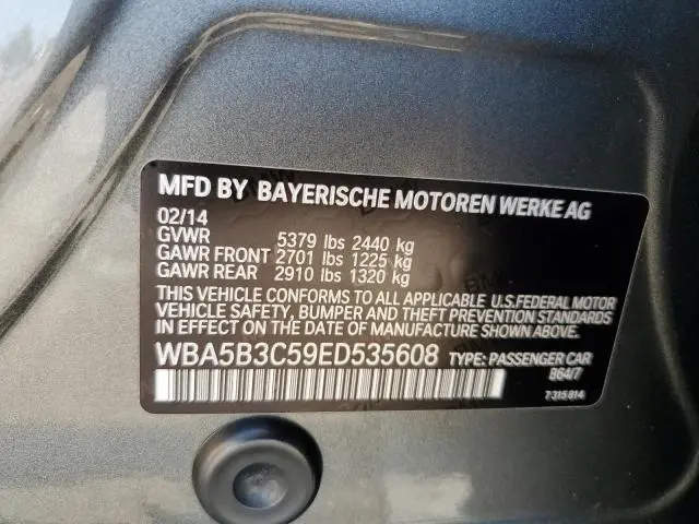 2014 BMW 535 XI  