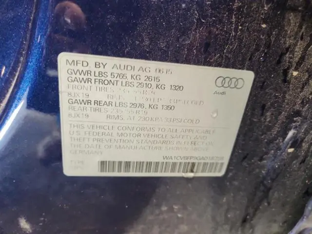 2016 AUDI Q5 TDI PREMIUM PLUS