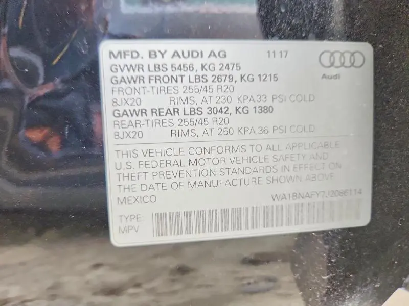 2018 AUDI Q5 PREMIUM PLUS  