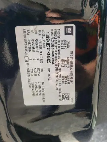 2013 CHEVROLET SUBURBAN K1500 LT  