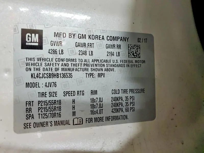 2017 BUICK ENCORE ESSENCE  