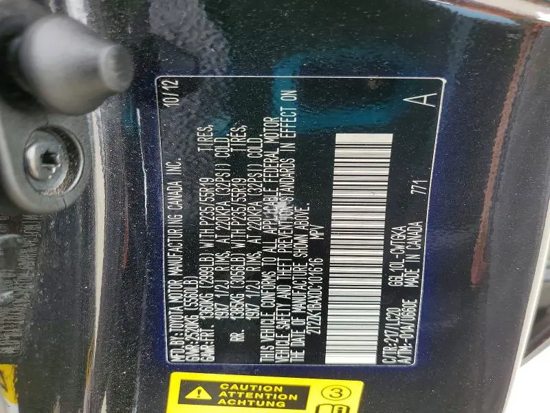 2013 LEXUS RX 350  