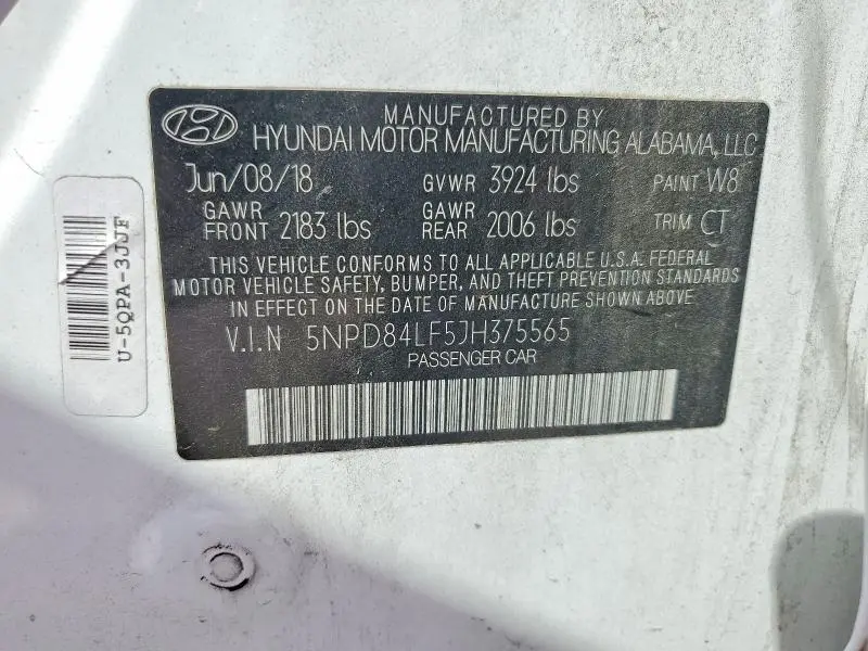 2018 HYUNDAI ELANTRA VALUE EDITION  