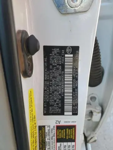 2012 TOYOTA AVALON BASE  