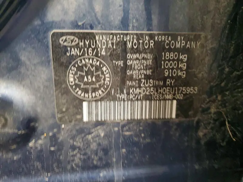 2014 HYUNDAI ELANTRA GT   