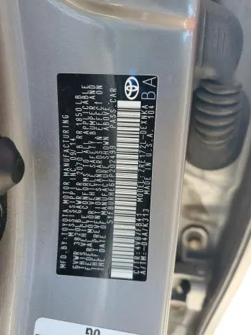 2015 TOYOTA COROLLA L  