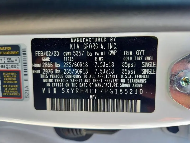 2023 KIA SORENTO EX  
