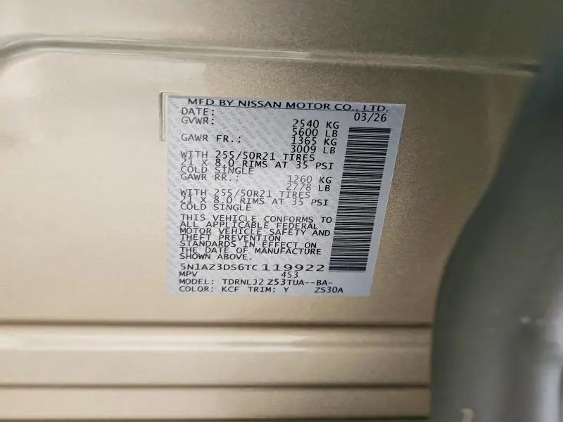 2026 NISSAN MURANO PLATINUM  
