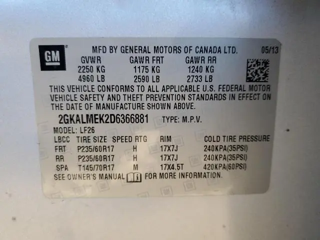 2013 GMC TERRAIN SLE  