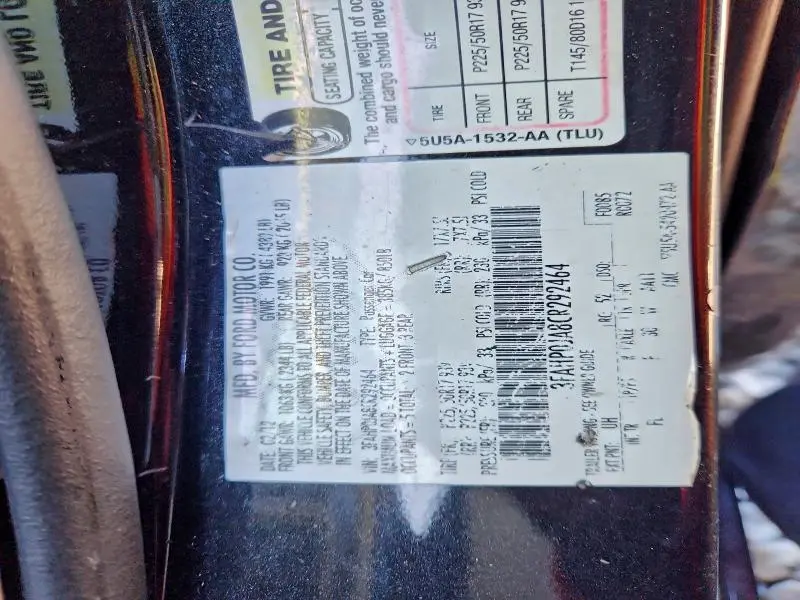 2012 FORD FUSION SEL  